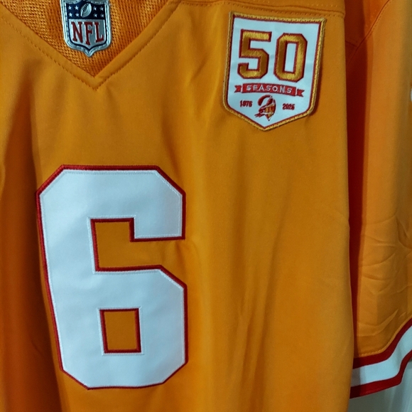 Baker Mayfield Tampa Bay Bucs Creme Stitched Jersey. NWT - Picture 3 of 7